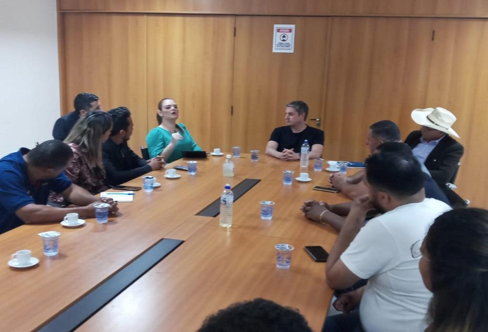 Reunião do Consórcio  de Imprensa de Águas Lindas com o Prefeito municipal Lucas Antonietti